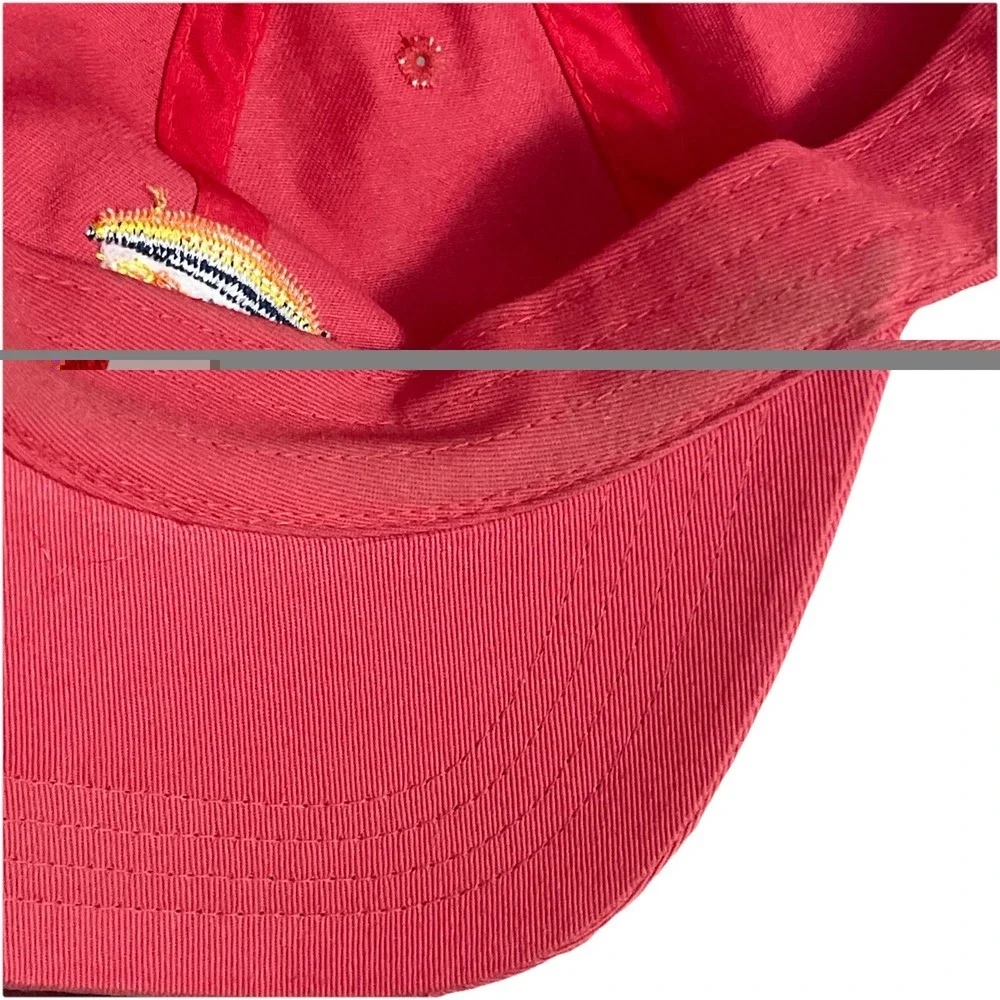Columbia Sportswear‎ Fishing Baseball Cap Hat peach. Cotton Strapback One Size